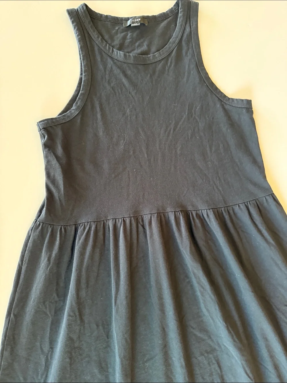 J. Crew Black Cotton Knit Sleeveless Maxi Dress Size XS
